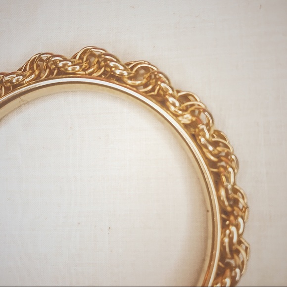 Weave Chain Design Gold Tint Bracelet - Picture 4 of 4